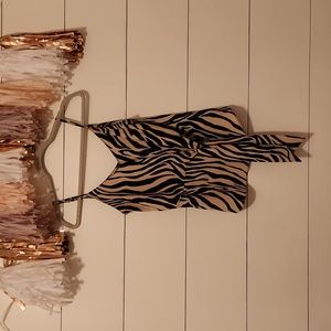 Zebra Print Dressy Tank